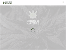 Tablet Screenshot of greenscenemarketing.com